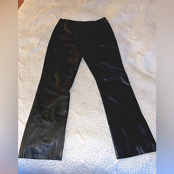 Vintage Super soft black leather pants